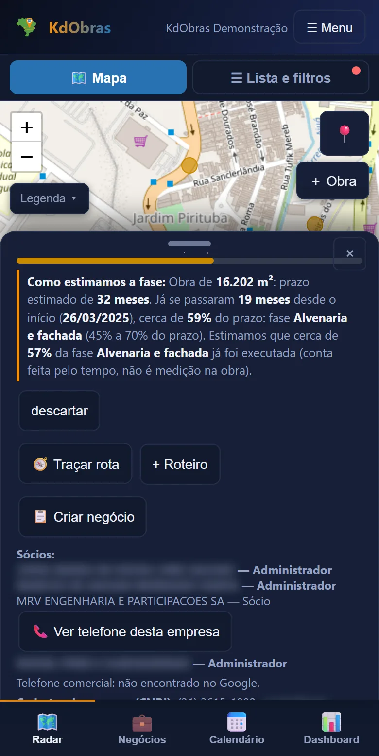 KdObras no celular: Descubra quem decide